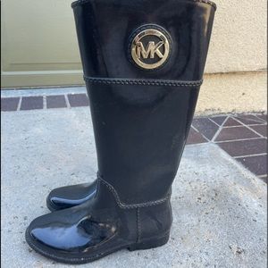 Only worn once. Tall rain boots. Michael Kors